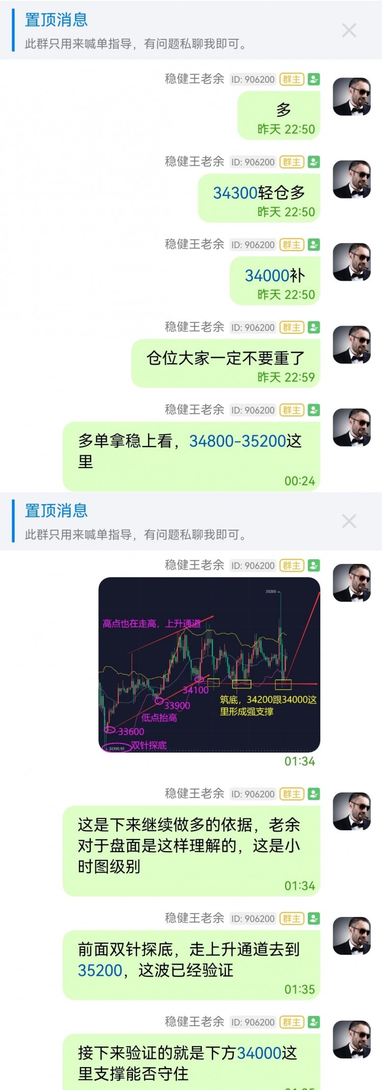 比特币午夜34200多单,再次拿下1000个点!