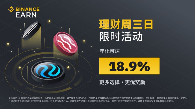 币安(Binance)周三理财日：不能错过新的限时活动(2023-11-15)