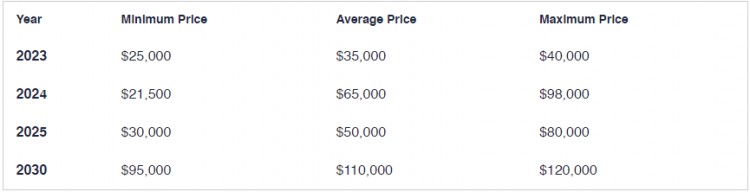 比特币确认 2023、2024、2025、2030 年价格预测