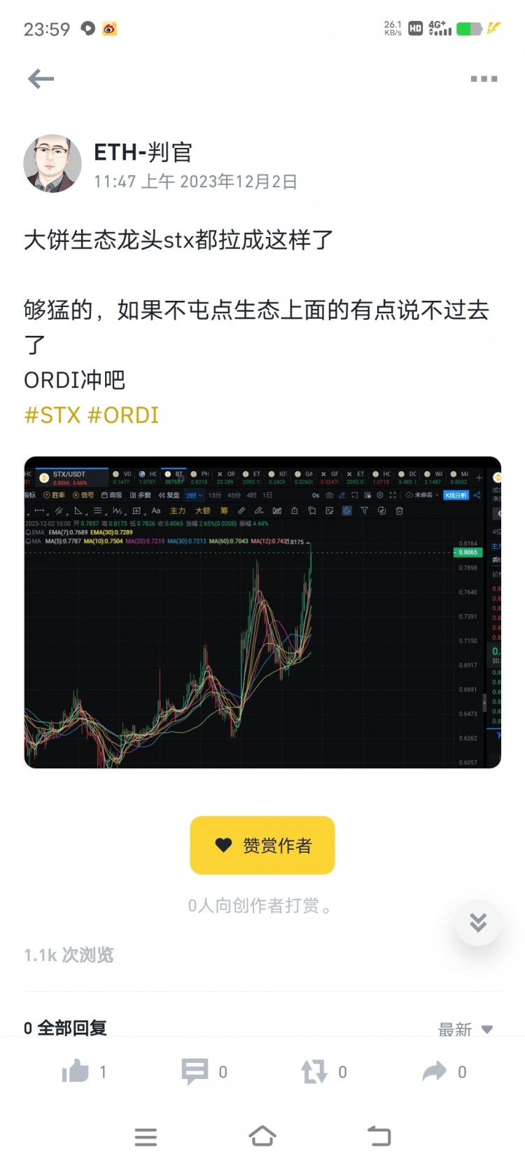 ORDI上午提到比特生态我们需要注重注意这个ordi可能