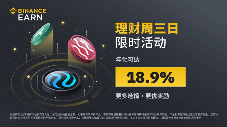 币安(Binance)周三理财日：不能错过新的限时活动(2023-12-06)