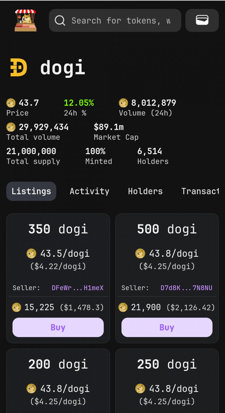 狗狗链上的 #Dogi 在我前几天买入后也翻了3倍可能这就是