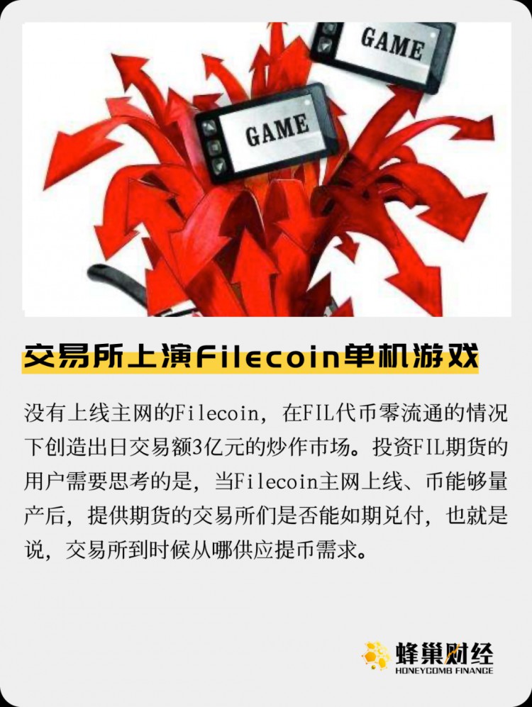 Filecoin单机游戏在交易所上演