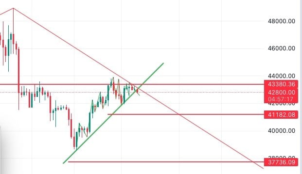 BTC February Outlook: Potential Pullback to 38000